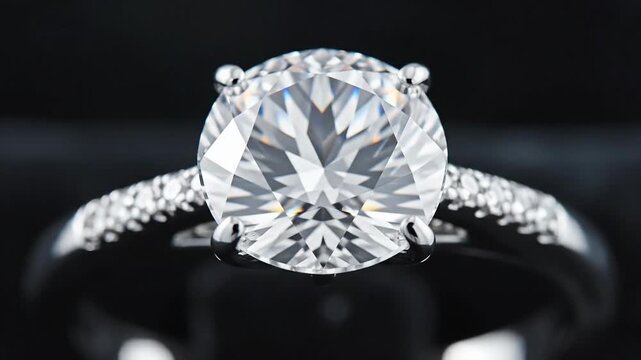 Luxury Diamond Engagement Ring Sparkling with Brilliance