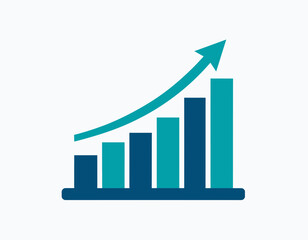 Growing Business Financial Chart Displaying Upward Trend And Positive Progression