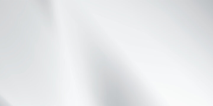 Silver foil background with metal mirror texture. Chrome gradient surface with light gloss. Vector aluminum grey sheet with reflection.