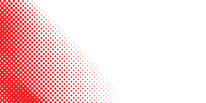Halftone dot pattern flyer template - vector brochure background graphic design with red vector illustration eps 10