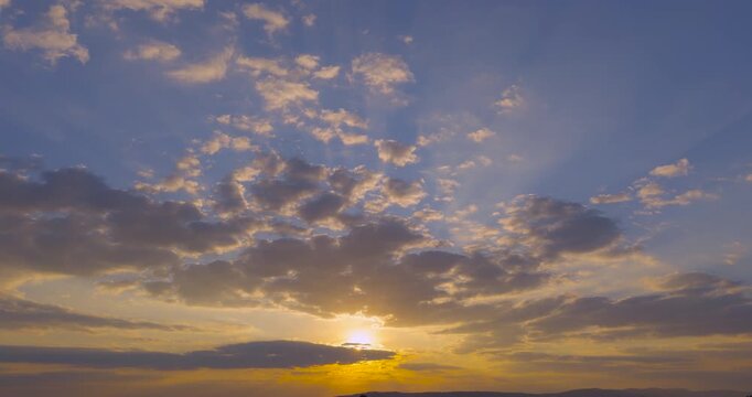 Nature video background holiday scene Beautiful sunset over lake landscape a beautiful sky sunset background holiday