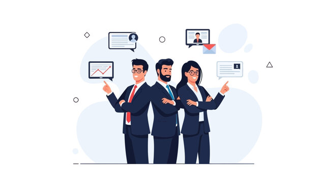 Diverse Business Team Pointing Upwards, Collaboration and Success Concept