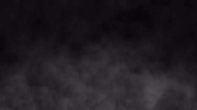 Moving smoke on transparent background, looping alpha channel