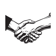 Obraz premium Two hands shaking in a firm handshake
