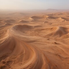 Smooth flowing lines and texturesby desert landscapes This arid