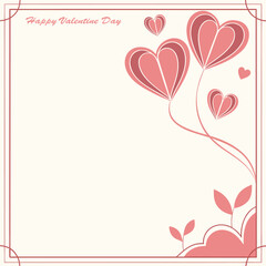 Happy Valentine's Day Hearts Greeting Card