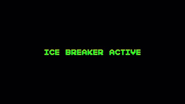 8 Bit Pixel Text ICE BREAKER ACTIVE Retro Game Interface Notification Animation 4k video animation seamless loop