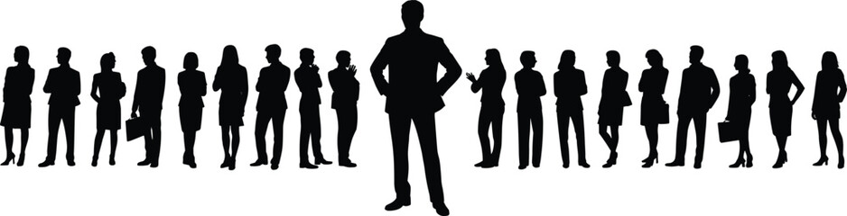 business team, corporate group, leadership silhouette, professional diversity, teamwork collaboration, office staff, career success, management concept, unity illustration, workplace strategy,