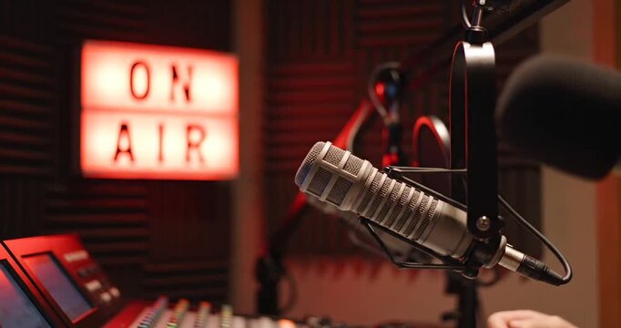 Radio Station On Air Sign.