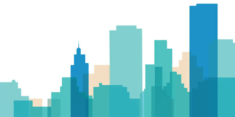 Fototapeta premium Gemini saidA minimalist vector illustration of the iconic New York City skyline featuring a modern urban cityscape design