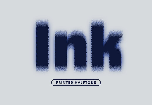 Ink Spray Distorted Text Effect