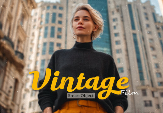 Muted Vintage Film Photo Effect