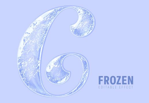 Glass Ice Text Effect