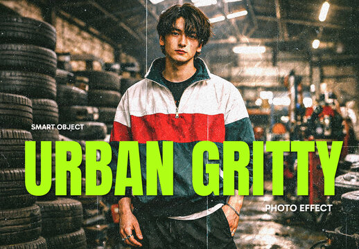 Gritty Paper Texture Photo Effect
