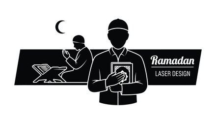 Elderly Muslim Praying with Holy Quran