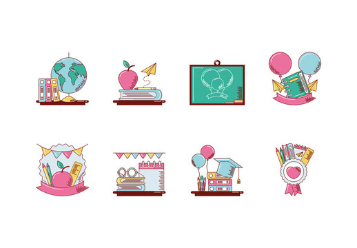 Back To School Illustration Design Set