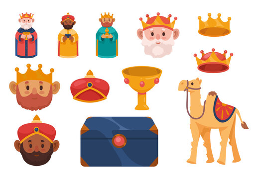 Reyes Magos Illustration Design Set