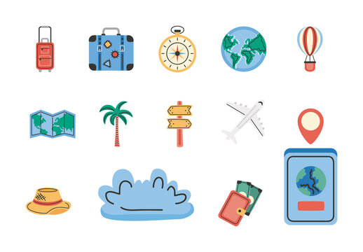 World Tourism Day Design Set Set