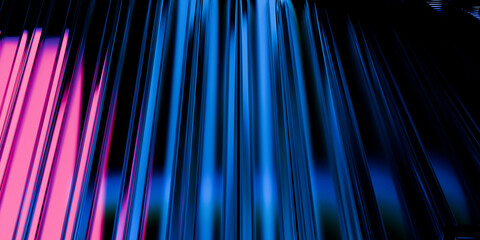 Cyber elements made of transparent glass and liquid acrylic green violet blue glow on black backdrop cinematic tech background design cover art music visuals 3d rendering © IM_VISUALS