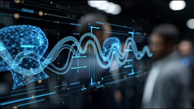 Agentic enterprise. AI native operations. Intelligent workflows. Enterprise scale. Digital representation of AI concepts with human head visuals.