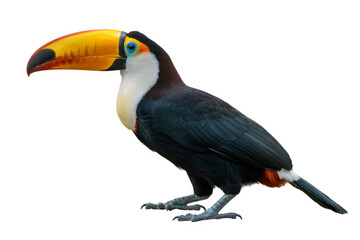 Obraz premium Vibrant toucan bird with distinctive beak and plumage