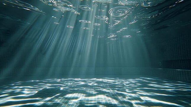 A mesmerizing water surface video in stunning 8K. This clip combines photorealistic quality with cinematic drama: volumetric lighting, soft caustic shadows, and dynamic focus tracking. Delivered in 16