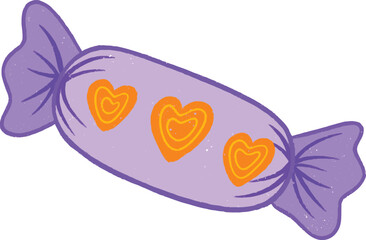 Valentine Cute Candy Icon Vector