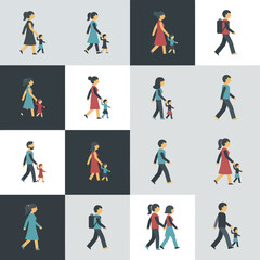 Family Walking Together