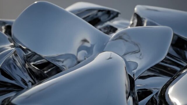 Futuristic Car Design with Metallic Surface.