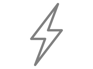 電気や充電を表す雷マークのアイコン