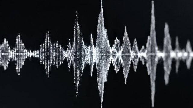 Sound wave visual representation audio frequency spectrum analysis graphic