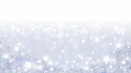 コスメやファッション、ウェディングや誕生日イメージ　キラキラ輝く青い光のボケとラメのテクスチャ背景