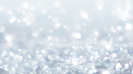 コスメやファッション、ウェディングや誕生日イメージ　キラキラ輝く青い光のボケとラメのテクスチャ背景