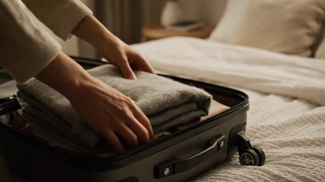 Packing Clothes for Travel.