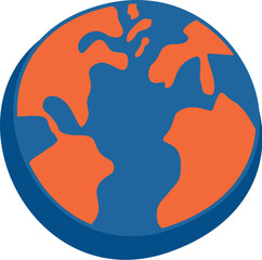 Travel Doodle colorful Elements Vector Illustration Earth