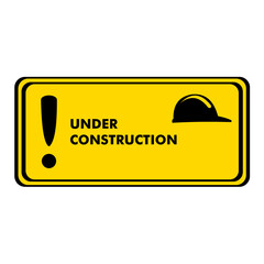illustration of under construction sign
