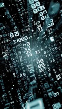leaked information forming digital cube matrix representing data corruption and cyber attack visualization