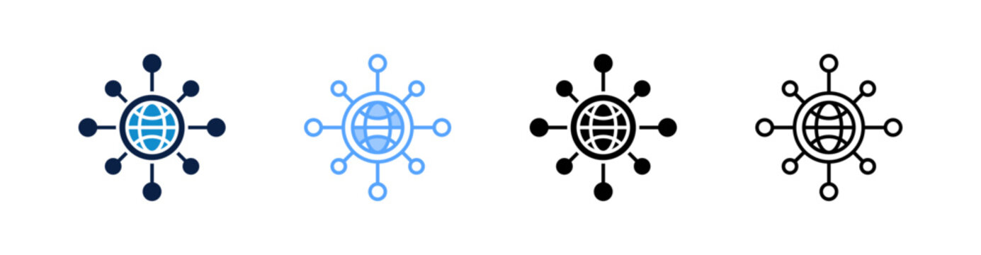 Digitization Multiple Style Icon Set Collection 