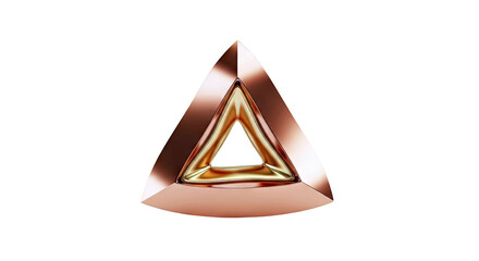 Fototapeta premium Abstract Copper and Gold Triangle Shape