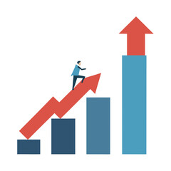 Business Growth Vector Illustration