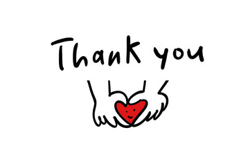 ハート　手　感謝