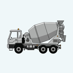 Fototapeta premium Concrete Mixer Truck