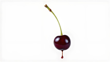 cherries on a white background