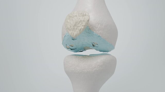 Hyaluronic acid injection visualization for joint lubrication and mobility support
3D animation
