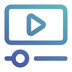 video player icon for illustration