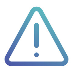 warning icon for illustration