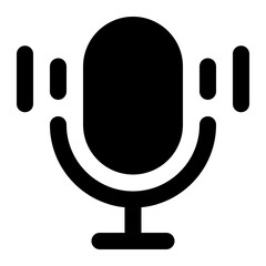 microphone icon for illustration
