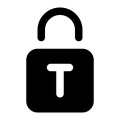 padlock icon for illustration