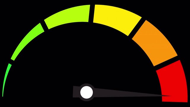 A sleek, high-tech digital speedometer featuring a glowing blue LED interface and a rapid-climbing RPM gauge. This motion graphic is rendered on a transparent background (Alpha Channel), allowing for 