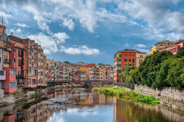 Fototapeta premium Gerona is a municipality and city, capital of the province of the same name and the Gironés region, in the autonomous community of Catalonia.
